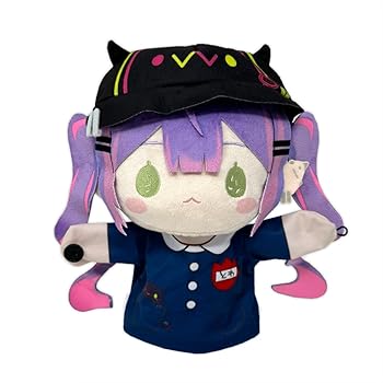 【中古】ホロライブ プロダクション 常闇トワ パペット ぬいぐるみ 公式 約25cm (園児)