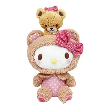 【中古】【未使用】キティ いちご新聞645号 コラボレーション ペアぬいぐるみ グッズ 約33cm