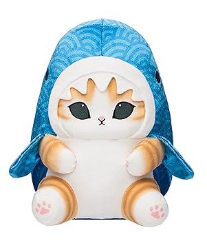 楽天市場】mofusandサメにゃん&シャチにゃんBIGぬいぐるみ～浮き輪で