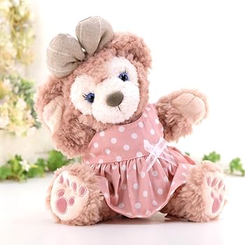 【中古】【未使用】cushu cush パペットサイズ ダッフィー シェリーメイ ぬいぐるみ 着せ替え 洋服 コスチューム ピンク水玉 ワンピース単品 292PT