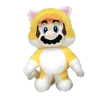 【中古】スーパーマリオ パワーアップ マスコット ボールチェーンぬいぐるみ ネコマリオ Nintendo TOKYO限定