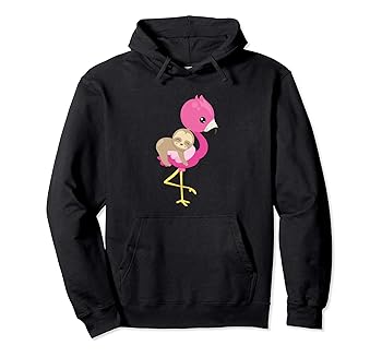 【中古】【未使用】Baby Sloth Riding Flamingo パーカー