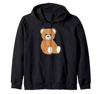【中古】かわいいテディベア I ぬいぐるみ I テディベア ジップパーカー