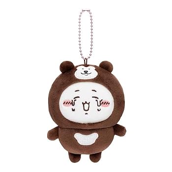 【中古】ちいかわ ナガノキャラクターズ マレーグマを被ったちいかわマスコット ぬいぐるみ