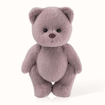 【中古】【未使用】TeddyTales リナベア ハンドメイド ぬいぐるみ スペシャル ロングヘア テディベア くま 手作り Mサイズ 生チョコ (30cm)