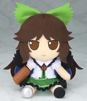 【中古】【未使用】霊烏路空 ぬいぐるみ 東方ぬいぐるみシリーズ 80 ふもふもうつほ 特典缶バッジ付き 東方 公式 グッズ