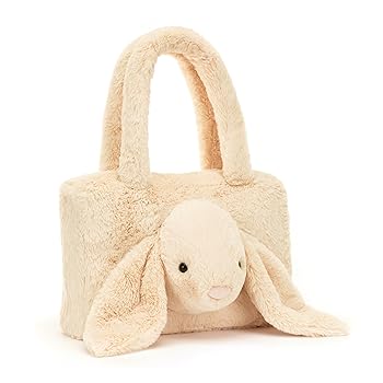 【中古】Jellycat Smudge Rabbitトートバッグ、14インチ | プラッシュトートバッグ | 楽しくユニークなハンドバッグ
