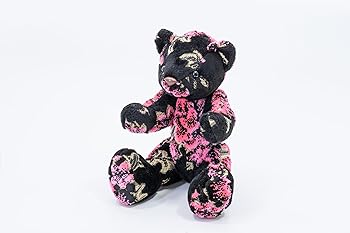 【中古】【未使用】雅（MIYABI) 金華山ぬいぐるみ マドンナ ブラックピンク クマ MI-KMMABP