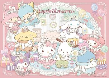 【中古】【日本製】ビバリー 600ピース ジグソーパズル サンリオキャラクターズ おそろいコーデ（38×53） 600-027