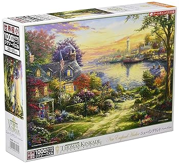 【中古】【日本製】 1000ピースジグソーパズル ニューイングランドハーバー マイクロピース(26×38cm)
