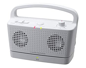 【中古】 audio technica オーディオテクニカ SOUND ASSIST デジタルワイヤレスステレオスピーカーシステム ホワイト AT-SP767T...