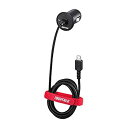 【中古】 BUFFALO バッファロー カーチャージャー 2.4A microUSBケーブル1m 急速充電 高耐久ファブリックケーブル BSMPS2403BC1...