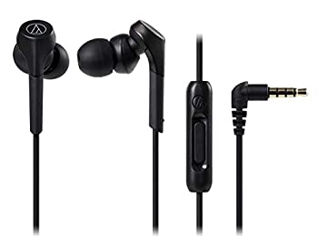 Audio - 【中古】 audio technica オーディオテクニカ SOLID BASS スマートフォン用カナル型イヤホン 重低音 ハイレゾ音源対応 ブラック ATH-CKS550XiS BK