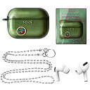 【中古】 NikalaJP AirPods Pro ケースVintage 透明 グリーン TPU 耐衝撃 airpods pro対応… nice