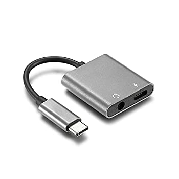 【中古】 PEPPER JOBS 2in1 Type C to 3.5mm イヤホン変換ケーブル 急速充電接続アダプタ USB-C PDイヤホン 充電アダプ 音楽・充電・通話可能 マイク対応