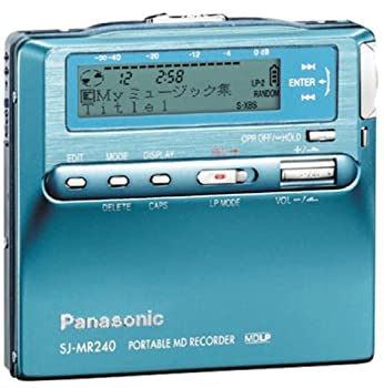 【中古】 Panasonic パナソニック SJ-MR240-A ポータブルMDプレーヤー ブルー