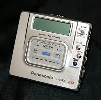 【中古】 Panasonic パナソニック SJ-MR220-S シルバー ポータブルMDレコーダー MDLP対応 MD録音再生兼用機 録再 MDプレーヤー