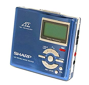 【中古】 SHARP シャープ MD-DR7-A ブルー MDレコーダー MDLP対応 MD録音再生兼用機 ポータブルMDプレーヤー ポータブルミニディスクレコーダー