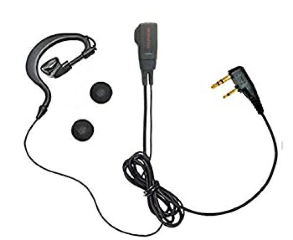 【中古】 ケンウッド対応 インカム イヤホンマイク デミトス用 耳掛け式 2ピン UBZ-LS20 UBZ-LP20 UBZ-..