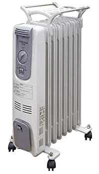 ~180 Sq Ft - 【中古】 山善 YAMAZEN オイルヒーター タオルハンガー付き NH-1108 (LH) 温度調節機能付