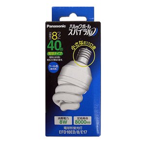 【中古】 パナソニック 電球形蛍光灯(EFD)40W型(E17口金) EFD10ED8E17