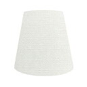 【中古】 ランプ・シェード (lamp-shade) ホルダー式 交換用ランプシェード 直径20cm 綿麻ホワイト H-20130