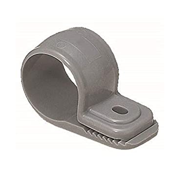 【中古】 未来工業 ワニグチ片サドル 兼用タイプ 適合径18~24mm グレー 50個価格 KTK-16G