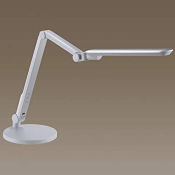 【中古】 SQ-LD525-W (ライトシルバーメタリック仕上) LEDスタンドライト デスクスタンドのサムネイル