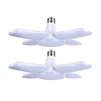 Rakuten - 【中古】 LIGKING LEDシーリングライト ガレージライト led E26 LED電球 5灯式 60W 昼白色 6500K ペンダントライト 天井照明 ダイニング 折りたたみ式 シ