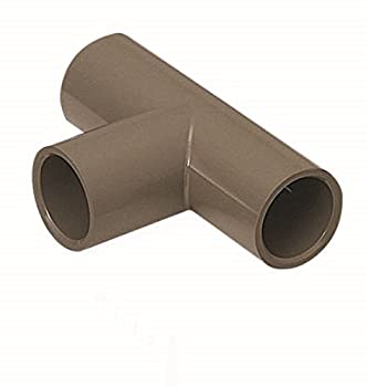 【中古】 未来工業 J管チーズ 排水用 適合管VE22 ライトブラウン 10個価格 VET-22LB(2)