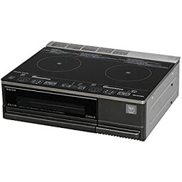 【中古】 アイリスオーヤマ IHクッキングヒーター 2口 IHコンロ グリル タイプ 200V 据置型 ブラック IHC-SG221