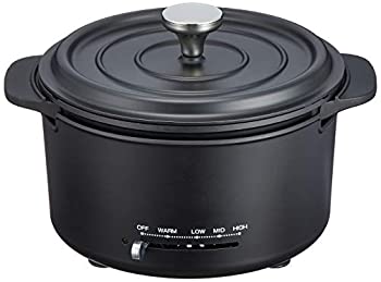 【中古】 山善 電気鍋 IH直火対応 グリル鍋 マットブラック EGD-D650 (MB) 1年