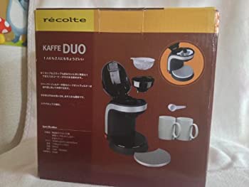 【中古】 KAFFE DUO 2カップコーヒーメーカー ブラック AC100V KD-1 (B)