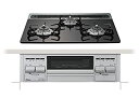 【中古】 パロマ ビルトインコンロ S-series+Plus(Sシリーズプラス) 水なし両面焼き 60cm 都市ガス(12A13A) 左右強火力 グレースブラ...