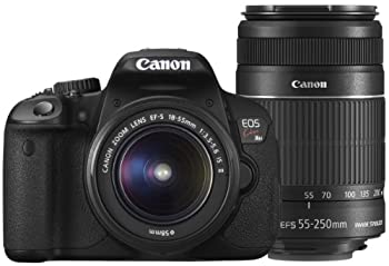 【中古】 Canon キャノン デジタル一眼レフカメラ EOS Kiss X6i ダブルズームキット EF-S18-55mm EF-S55-250mm付属 KISSX6i-WKIT