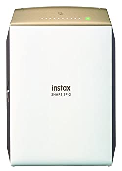 【中古】 FUJIFILM 富士フイルム スマートフォン用プリンター スマホdeチェキ instax SHARE SP-2 ゴールド