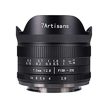 【中古】 七工匠 7Artisans 75FXB-II 7.5mm F2.8 FISH-EYE II ED フジフイルムX用