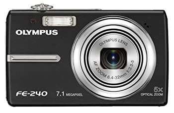 Digital Camera - 【中古】 OLYMPUS オリンパス デジタルカメラ CAMEDIA (キャメディア) FE-240 ブラック