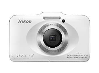【中古】 Nikon ニコン デジタルカメラ COOLPIX S31 防水5m 耐衝撃1.2m ホワイト S31WH