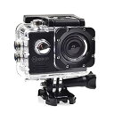 【中古】 SAC フルHD 1080p 対応アクションカメラ 2インチ液晶 30M防水ケース付き AC200BK