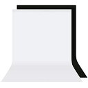 【中古】 Neewer スタジオ撮影用背景布2枚キット (黒と白) 6x9feet 1.8x2.8m 100%モスリン 折りたたみ可能 製品写真 肖像画 動画の...