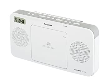 【中古】 TOSHIBA CUTEBEAT シンセサイザーチューナーCDラジオ ホワイト TY-CR20 (W)