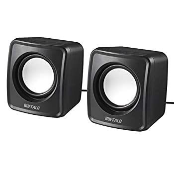 【中古】 BUFFALO バッファロー BSSP108UBK PC用スピーカー USB電源コンパクトサイズ ブラック
