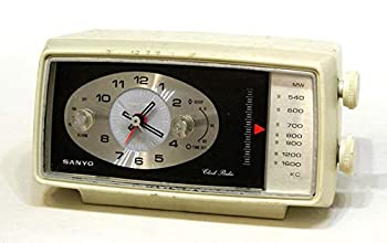 【中古】 SANYO サンヨー 三洋 6C-T20 ホワイト アナログ時計付MWラジオ 60Hz専用