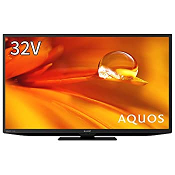 【中古】 シャープ 32V型 液晶 テレビ AQUOS 2T-C32DE-B ハイビジョン 外付けHDD裏番組録画対応 2021年モデル ブラック