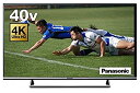 【中古】 パナソニック 40V型 液晶テレビ ビエラ TH-40DX600 4K USB HDD録画対応 2016年モデル