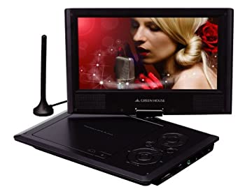 š GREEN HOUSE ꡼ϥ ݡ֥DVDץ졼䡼 GH-PDV9BT-BK