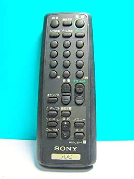 【中古】 ソニー テレビリモコン RM-J204