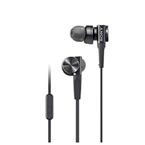 【中古】 ソニー イヤホン 重低音モデル MDR-XB75AP : カナル型 ブラック MDR-XB75AP B