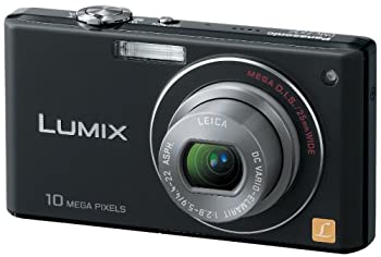 【中古】 パナソニック デジタルカメラ LUMIX (ルミックス) FX37 エクストラブラック DMC-FX37-K